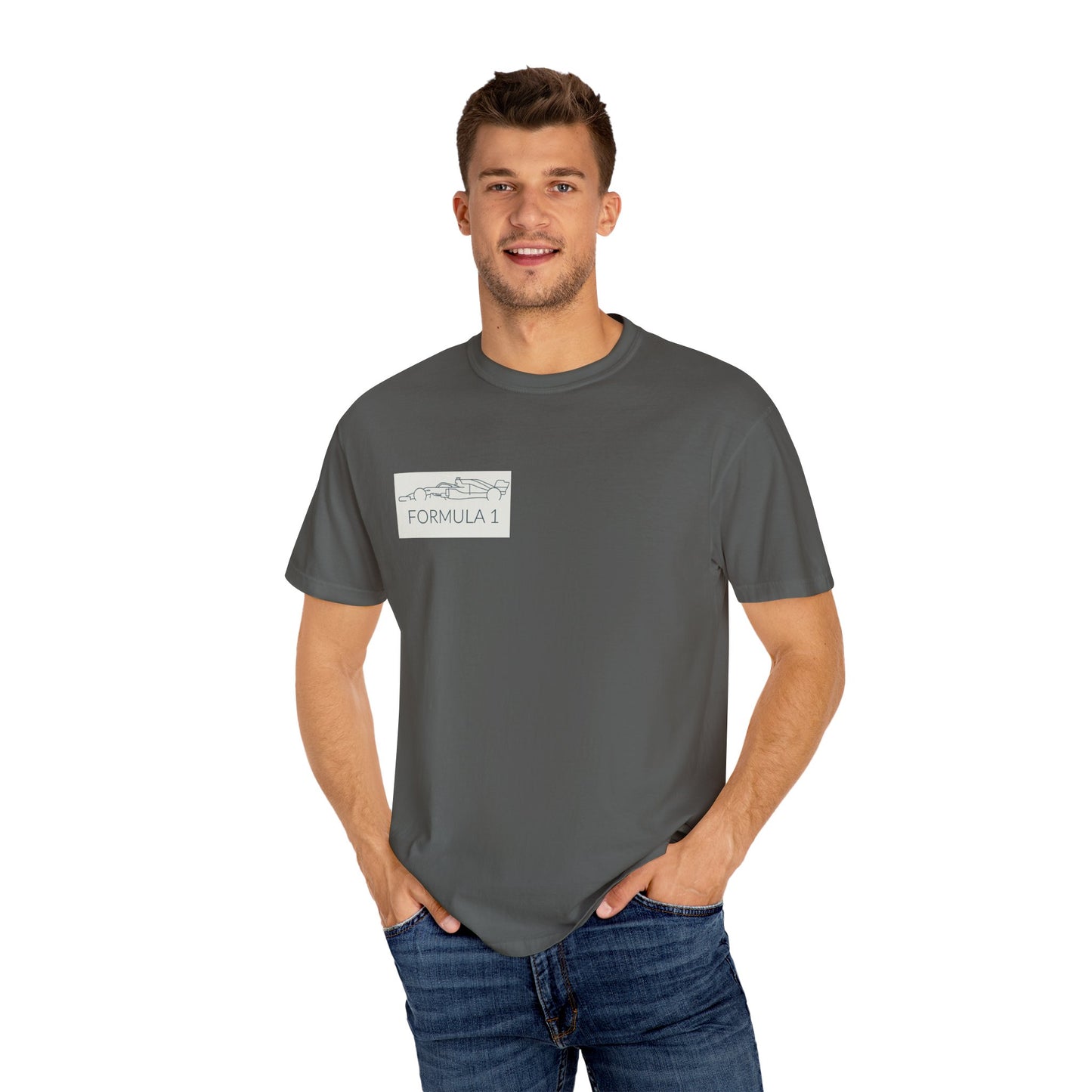 Formula 1 Unisex Garment-Dyed T-Shirt | Race Day Apparel, Motorsport Gift, Casual Wear, Sporty Fashion, Car Enthusiast Tee