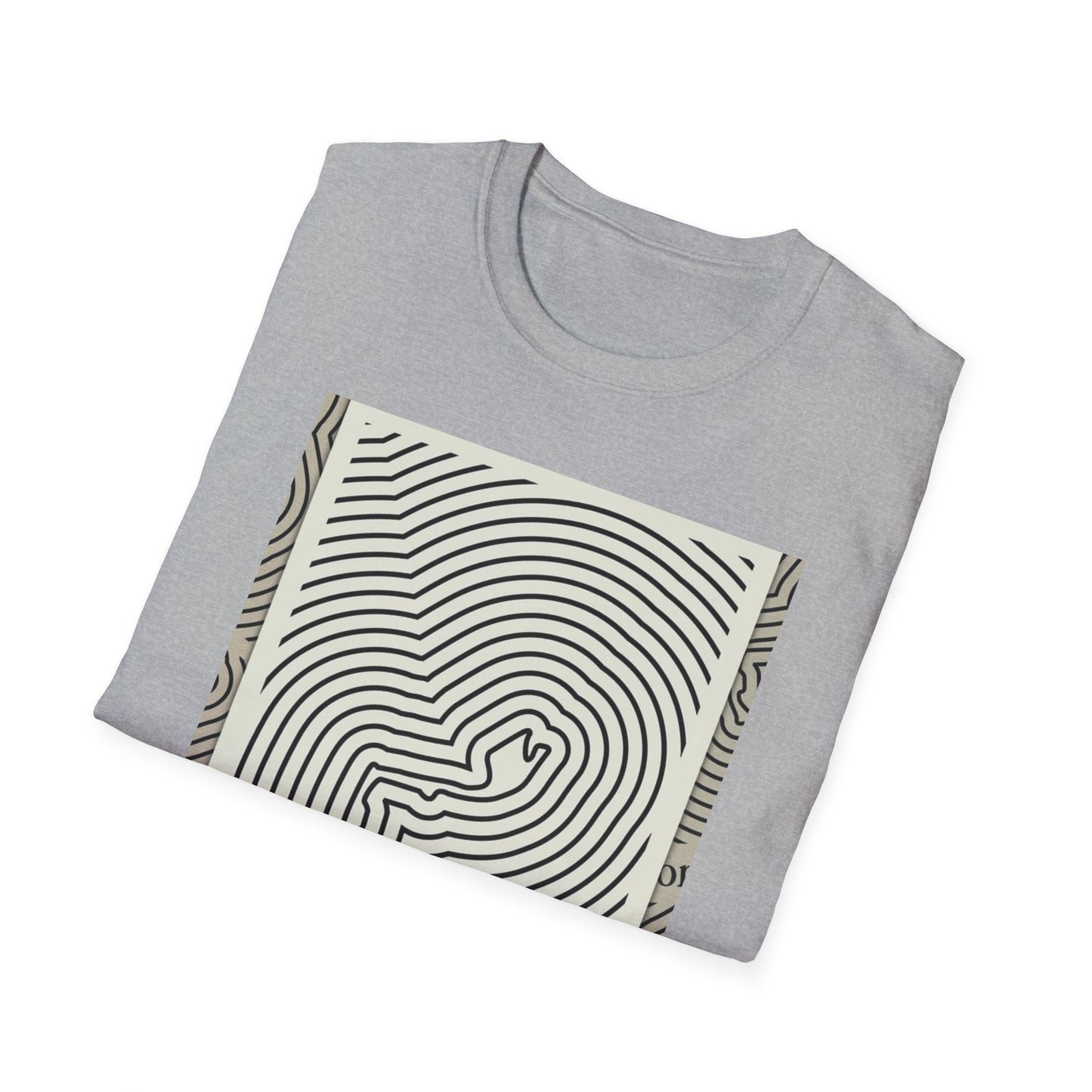 Monaco Map Unisex Softstyle T-Shirt - Unique Travel Graphic Tee
