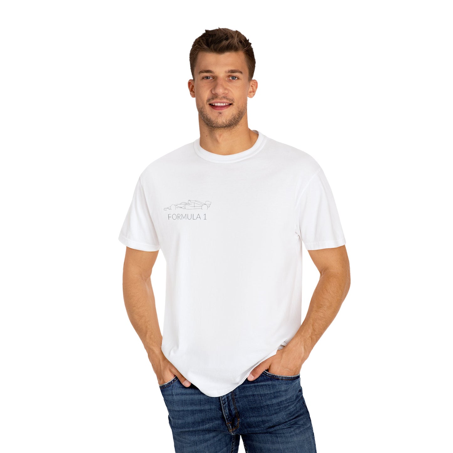 Formula 1 Unisex Garment-Dyed T-Shirt | Race Day Apparel, Motorsport Gift, Casual Wear, Sporty Fashion, Car Enthusiast Tee