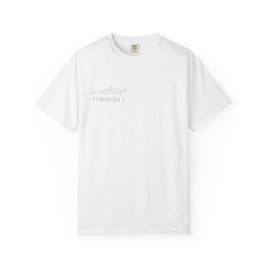 Formula 1 Unisex Garment-Dyed T-Shirt | Race Day Apparel, Motorsport Gift, Casual Wear, Sporty Fashion, Car Enthusiast Tee